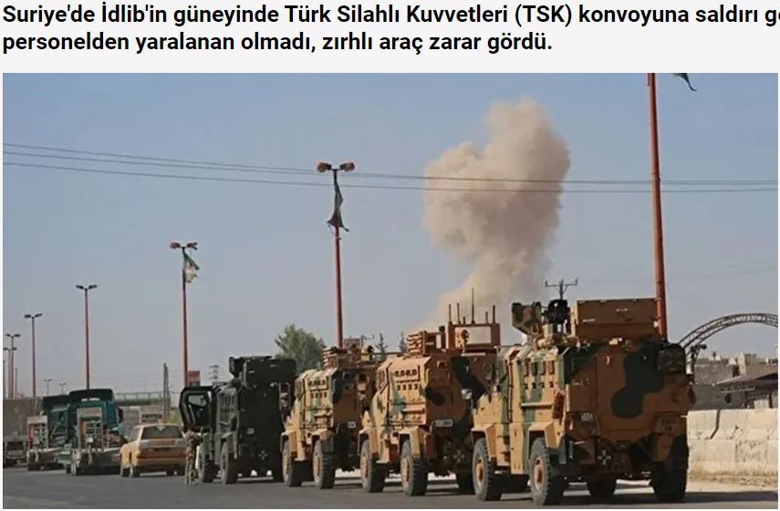 Επίθεση σε τουρκική στρατιωτική αυτοκινητοπομπή στο Ιντλίμπ