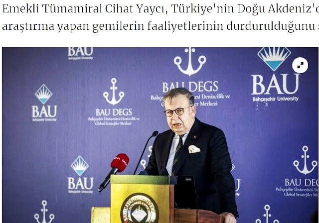 Τουρκία: «Χάνουμε την Ανατολική Μεσόγειο», λέει ο Τζιχάτ Γιαϊτζί
