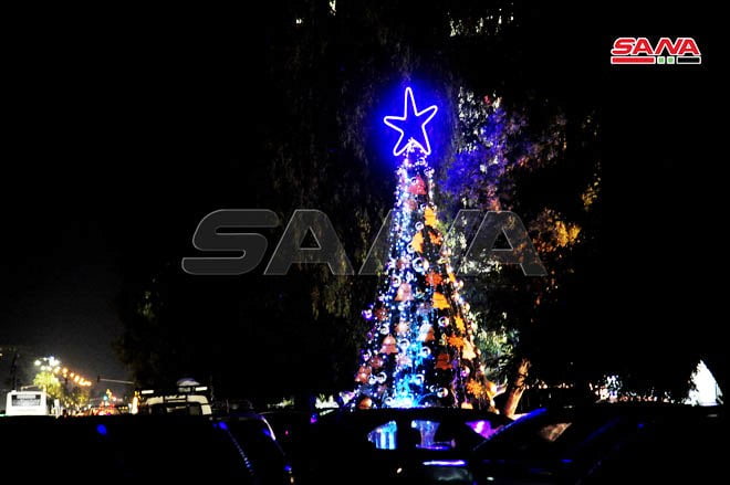 Χριστουγεννιάτικη διακόσμηση στη Δαμασκό
