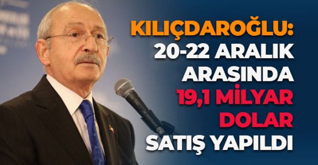 Ο Κιλιτσντάρογλου “τελειώνει” τον Ερντογάν: 19,1 δισ. δολάρια ξεπούλησε μεταξύ 20 και 22 Δεκεμβρίου