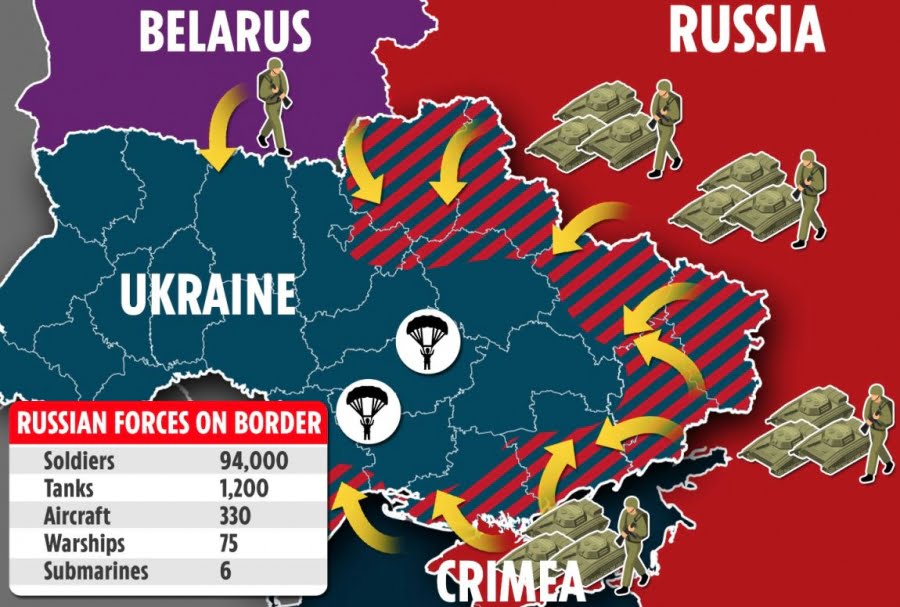 ΗΠΑ: Αναμένουμε επίθεση της Ρωσίας στην Ουκρανία, ως τα μέσα Φεβρουαρίου