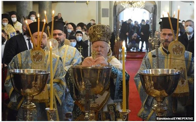 Με μεγαλοπρέπεια ο εορτασμός των Θεοφανείων στο Οικουμενικό Πατριαρχείο