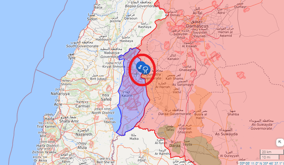 Πλήγματα του στρατού του Ισραήλ σε στόχους της νότιας Συρίας