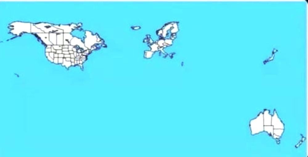 Το κινεζικό υπουργείο Εξωτερικών απεικόνισε σε χάρτη το όραμα της Δύσης για έναν κόσμο χωρίς τη Ρωσία