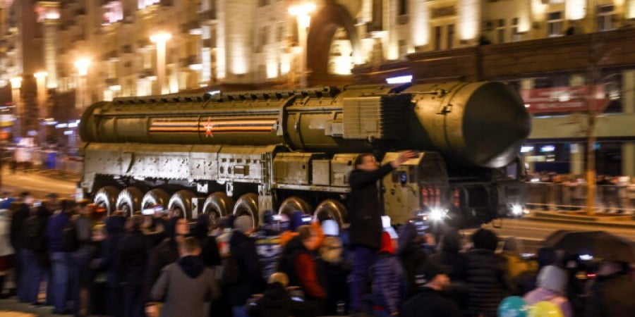Ρωσία: Σε πρώτο πλάνο τα πυρηνικά στις πρόβες για την παρέλαση της 9ης Μαΐου στη Μόσχα