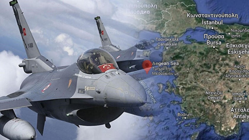 Το σχέδιο πτήσης των τουρκικών F-16 στο Αιγαίο (ΦΩΤΟ)