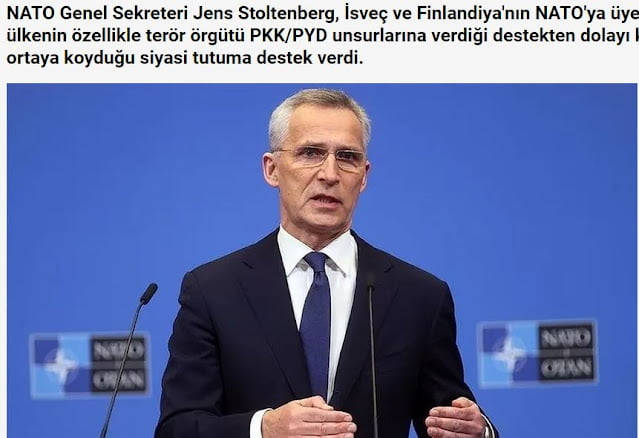 «Ο Γενικός Γραμματέας του ΝΑΤΟ υποστήριξε τη στάση της Τουρκίας για τη Σουηδία και τη Φινλανδία»