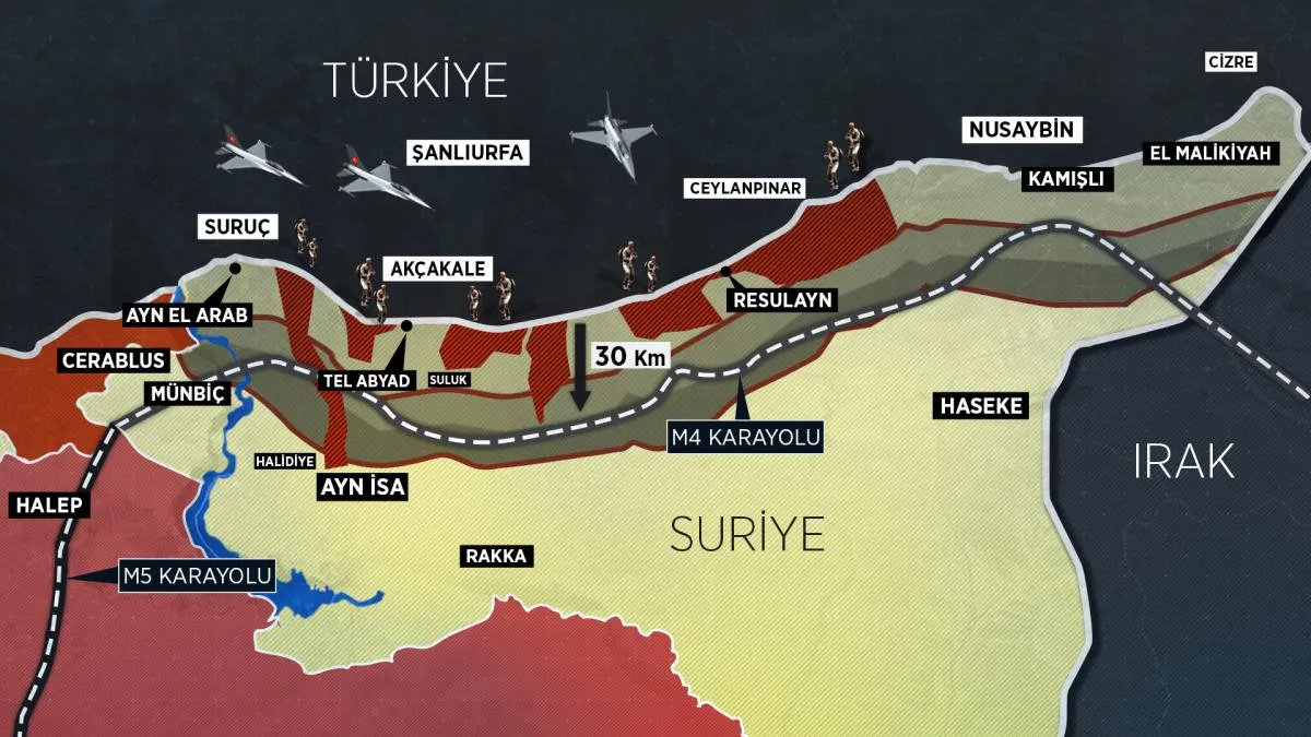 Νέα εισβολή στη Συρία προανήγγειλε ο Ερντογάν, για δημιουργία ζώνης ασφαλείας 30χλμ