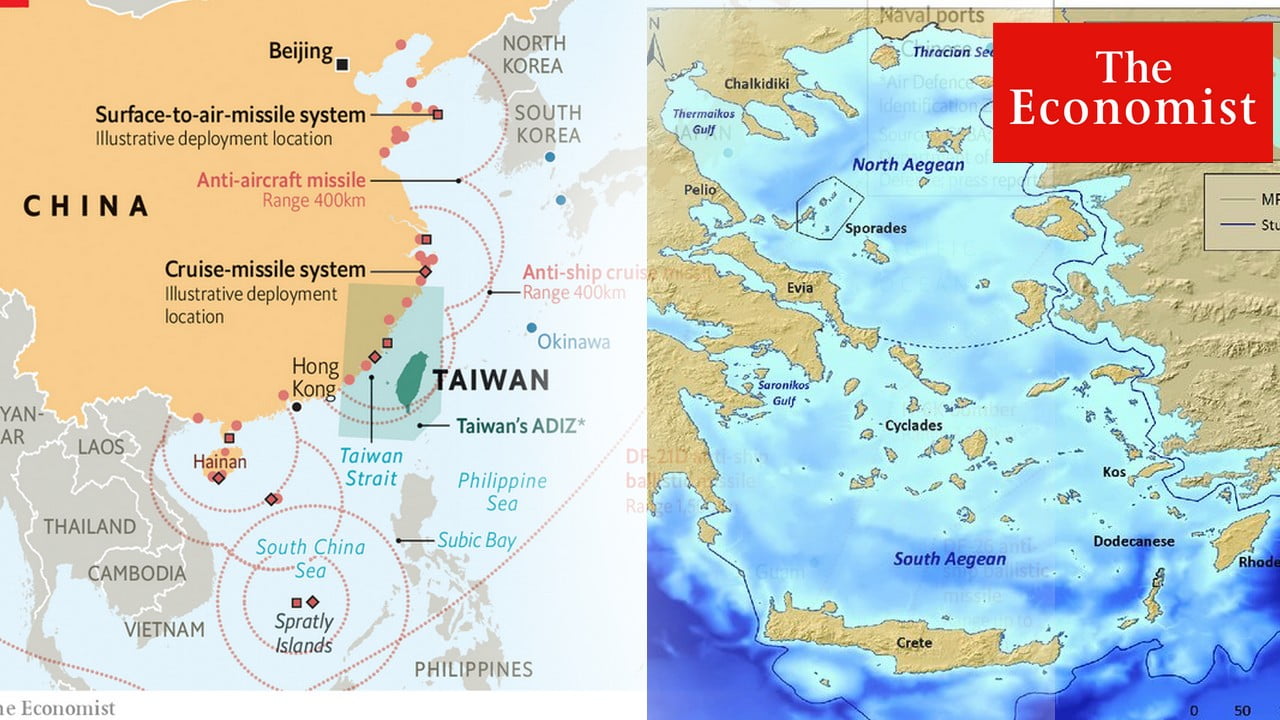 Το άρθρο του «Economist» για εισβολή της Κίνας στην Ταϊβάν και οι ανατριαχιαστικές ομοιότητες με το Αιγαίο