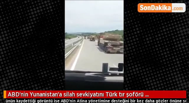 Τούρκος οδηγός φορτηγού καταγράφει στρατιωτικές κινήσεις προς την Ελλάδα