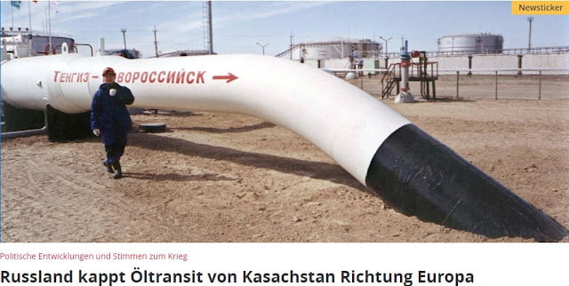 Νέο πλήγμα στην Ευρώπη: Η Ρωσία σταματά τη μεταφορά πετρελαίου από το Καζακστάν
