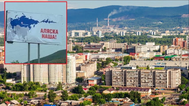 Ρωσία: Εμφανίστηκαν τεράστιες πινακίδες «Η Αλάσκα είναι δική μας»