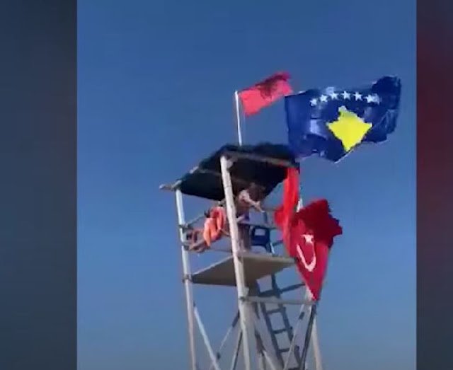 Αλβανία: 48χρονος κατέβασε την τουρκική σημαία από παρατηρητήριο ναυαγοσωστών στο Δυρράχιο