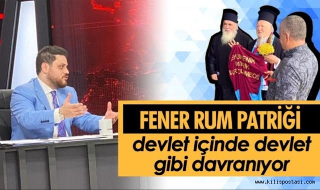 Συνεχίζουν να ενοχλούνται οι Τούρκοι με τον Πατριάρχη! Πρόεδρος κόμματος αναγνωρίζει την ύπαρξη ελληνικής μειονότητας