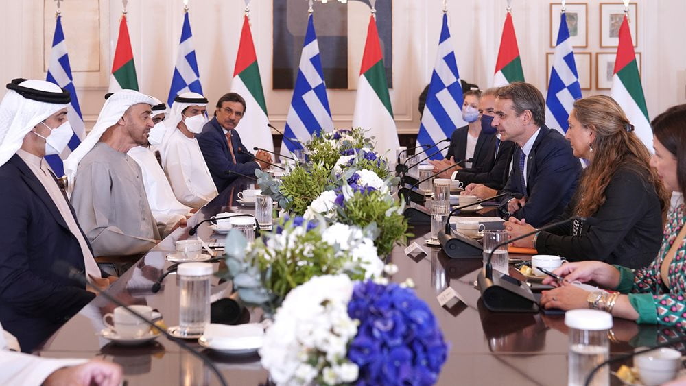 Ενέργεια και επενδύσεις στη συνάντηση Κ. Μητσοτάκη με τον πρόεδρο των Ηνωμένων Αραβικών Εμιράτων