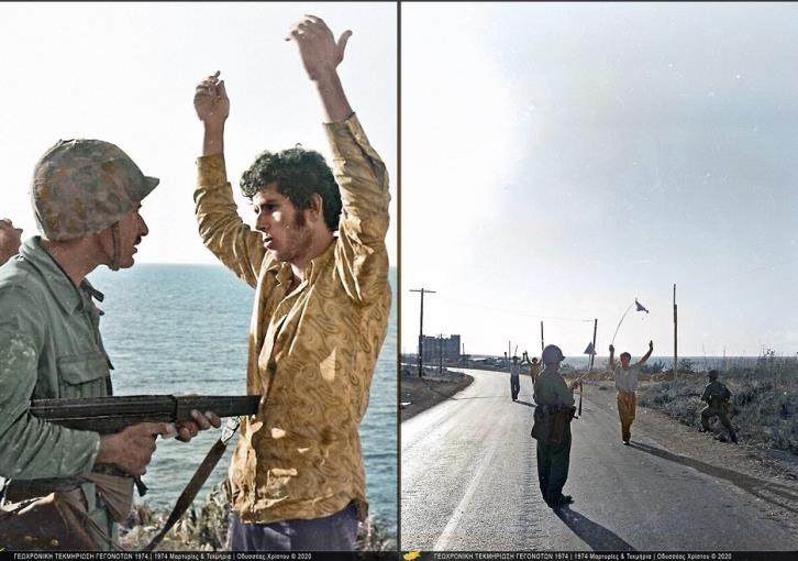 Νέες συγκλονιστικές φωτογραφίες του 1974 – Τούρκος στρατιώτης με το δάκτυλο στη σκανδάλη