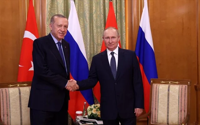 Συμφωνία Πούτιν-Ερντογάν για οικονομία και ενέργεια