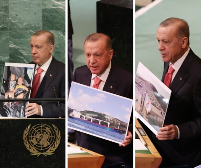 Ομιλία Ερντογάν στον ΟΗΕ: Σφοδρή επίθεση κατά της Ελλάδας