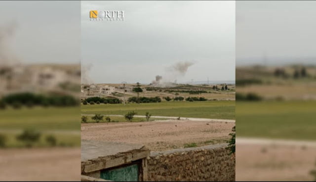 Οι τουρκικές δυνάμεις βομβαρδίζουν χωριά στην Μανμπίτζ της Συρίας