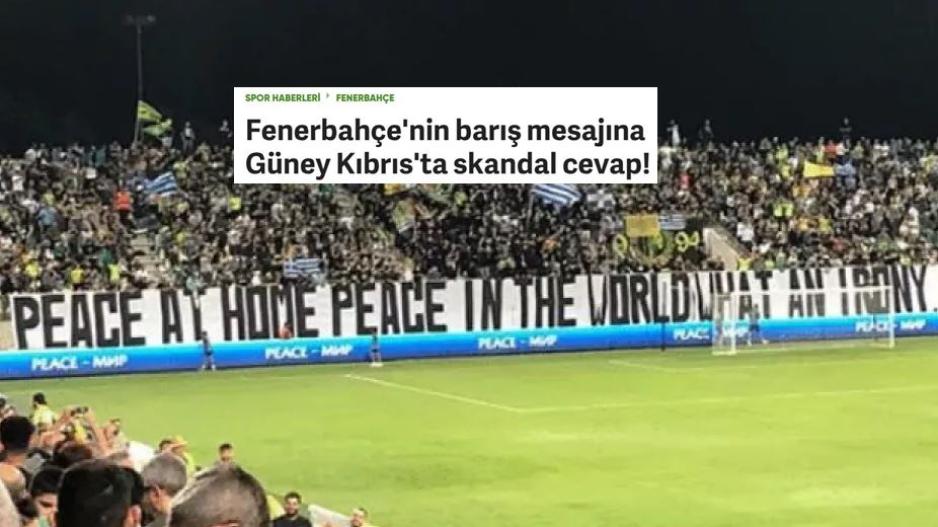 Τρομερό πανό από τους οπαδούς της ΑΕΚ Λάρνακας στο ματς με τη Φενέρ! Εύστοχη απάντηση στους Τούρκους – Ενοχλήθηκαν τα γειτονικά ΜΜΕ