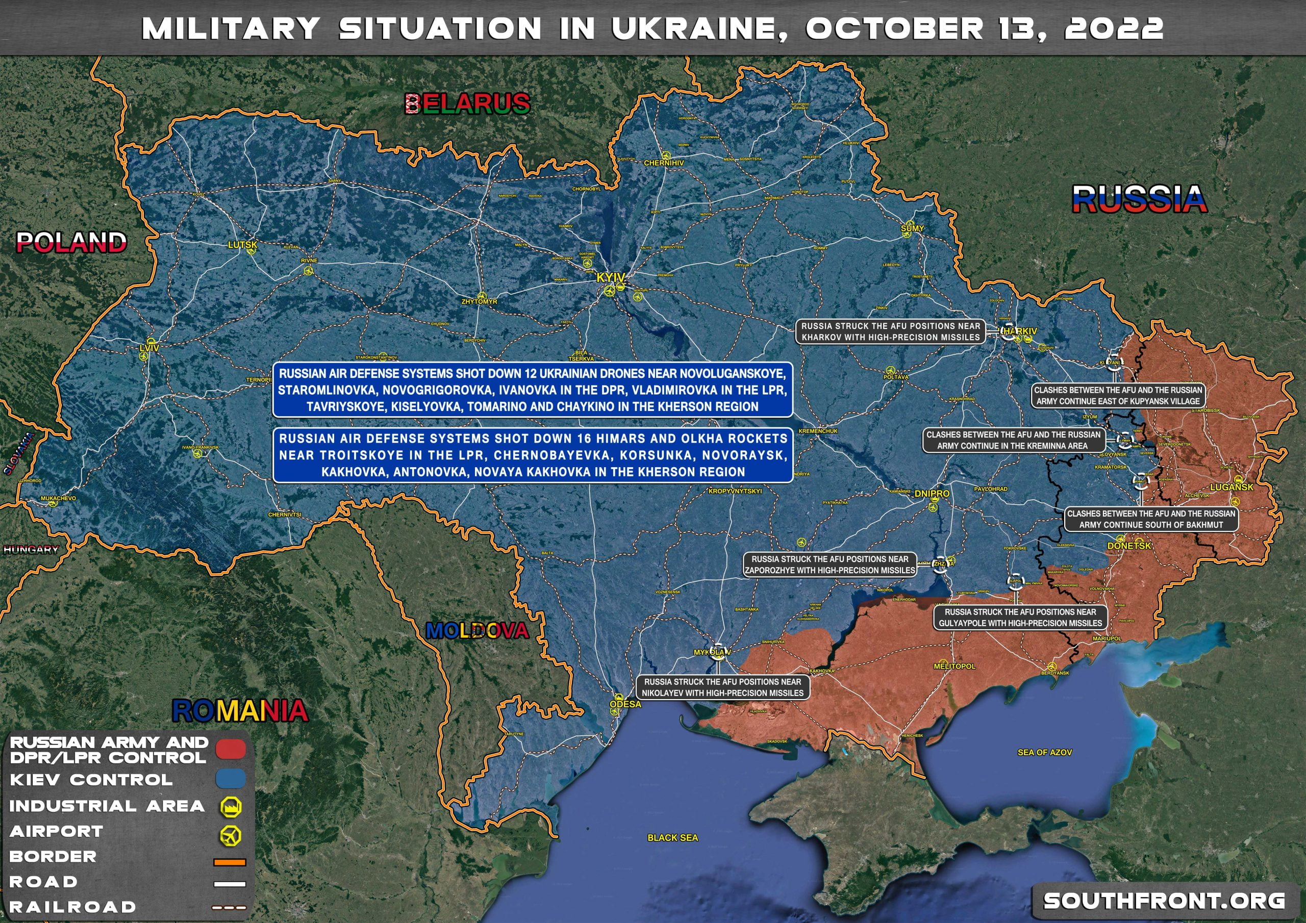 Η κατάσταση στα μέτωπα της Ουκρανίας μετά τα 350 πυραυλικά χτυπήματα