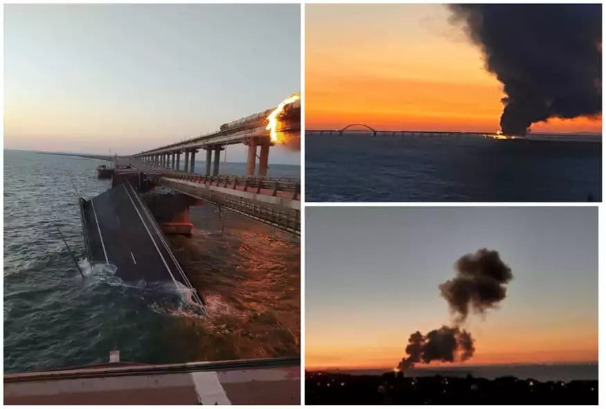 Όσα γνωρίζουμε μέχρι στιγμής για τη μεγάλη έκρηξη στη γέφυρα που συνδέει την Κριμαία με τη Ρωσία – Τι αναφέρει η Μόσχα