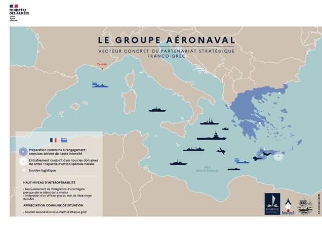Οι Γάλλοι “εξαφανίζουν” την Τουρκία! Ο τρομερός χάρτης που ανέβασε το Γαλλικό Επιτελείο – Το ”άπλωμα” Ελλήνων & Γάλλων στη Μεσόγειο