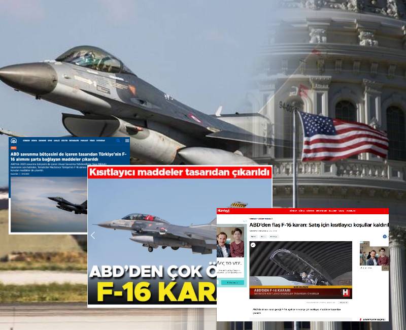Πανηγυρίζουν τα Τουρκικά ΜΜΕ: «Καταργήθηκαν από το Κογκρέσο οι περιοριστικοί όροι πώλησης των F-16 στην Τουρκία»