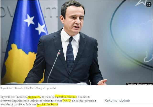 Πρωθυπουργός Κοσόβου: Η ιδέα της ανταλλαγής εδαφών με τη Σερβία δεν έχει πεθάνει