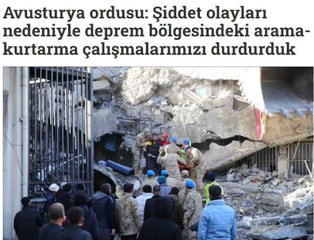 Τουρκία: Οι Αυστριακοί διασώστες αποχωρούν από την έρευνα στην περιοχή του σεισμού λόγω βιαιοτήτων