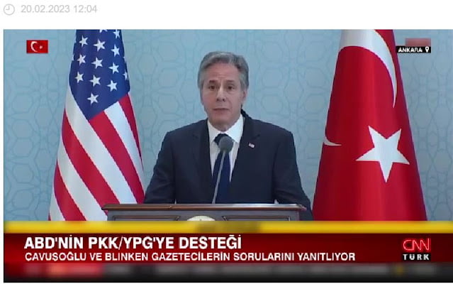 Η αναφορά του Μπλίνκεν στην υποστήριξη των ΗΠΑ στους Κούρδους της Συρίας έβγαλε από τα ρούχα του τον Τσαβούσογλου! Ένταση στη συνέντευξη Τύπου