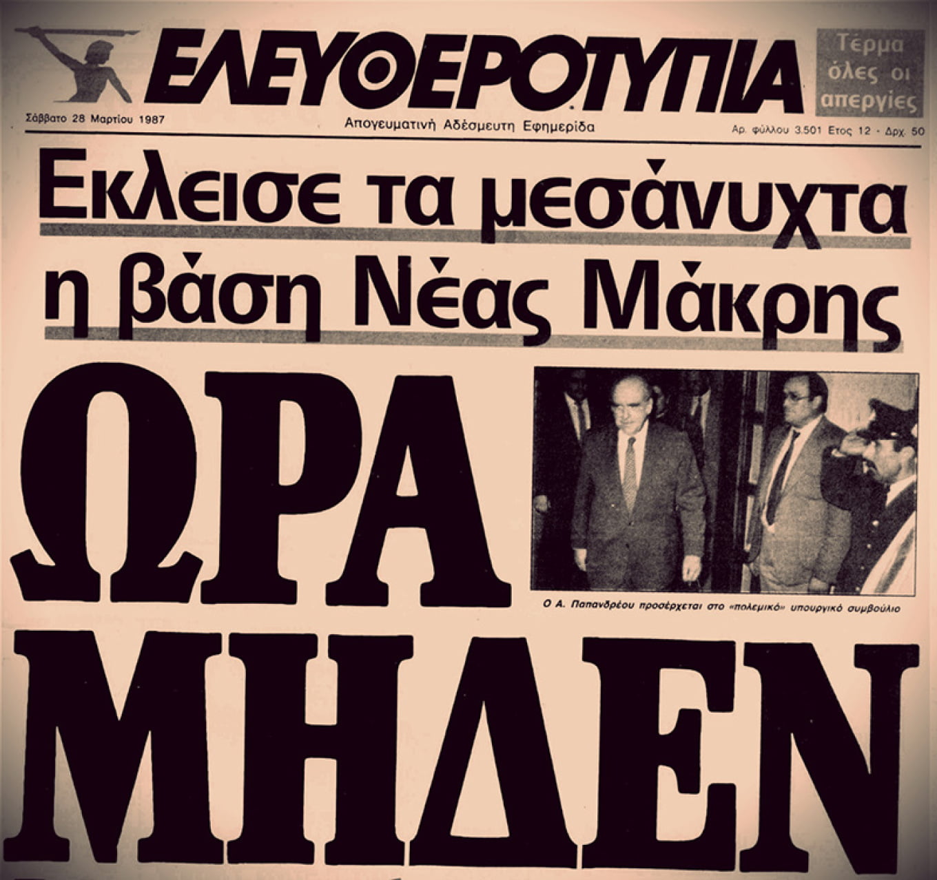 Η ελληνοτουρκική κρίση του 1987 και οι χειρισμοί του Ανδρέα Παπανδρέου