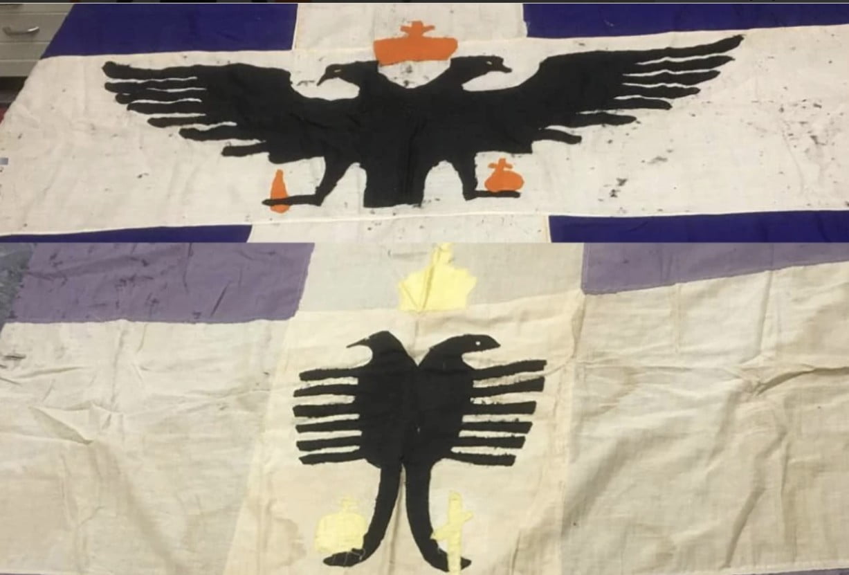 Στο Εθνικό Ιστορικό Μουσείο παραδόθηκαν δυο σημαίες του 1914 της οικογένειας Σπυρομίλιου