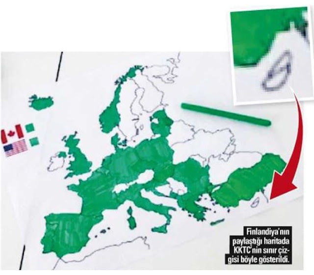 Τούρκικο δημοσίευμα: Η Φινλανδία έβγαλε χάρτη του ΝΑΤΟ με χωρισμένη την Κύπρο!