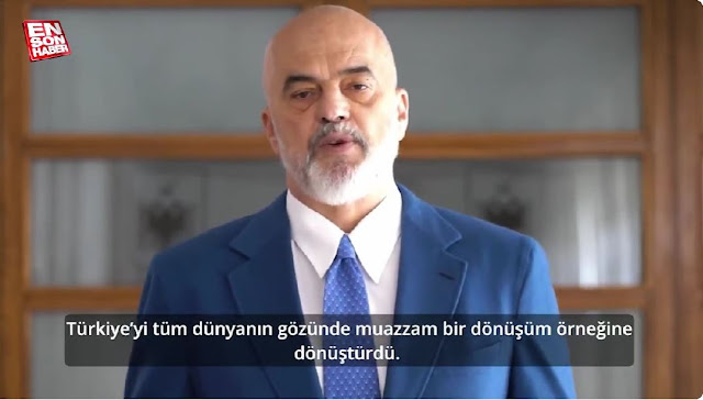 Αλβανία: Ο Ράμα στηρίζει σε βιντεοσκοπημένο μήνυμα την επανεκλογή Ερντογάν στην Τουρκία! Παραδέχεται ότι τα Τίρανα οικοδομούνται με ξέπλυμα χρήματος