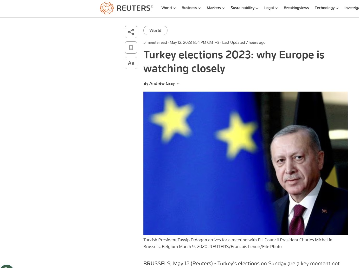 Reuters: Kύπρος, ο “game-changer” στις σχέσεις ΕΕ-Τουρκίας