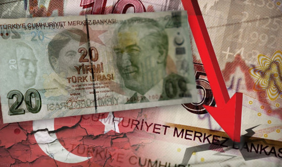 Βυθίζεται η τουρκική λίρα – Για πρώτη φορά άγγιξε τις 20 λίρες ανά δολάριο