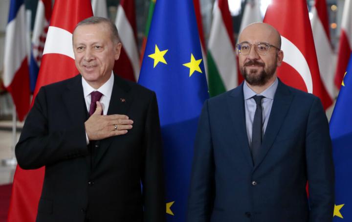 Ερντογάν προς Μισέλ: Εμμένει σε ένταξη στην ΕΕ