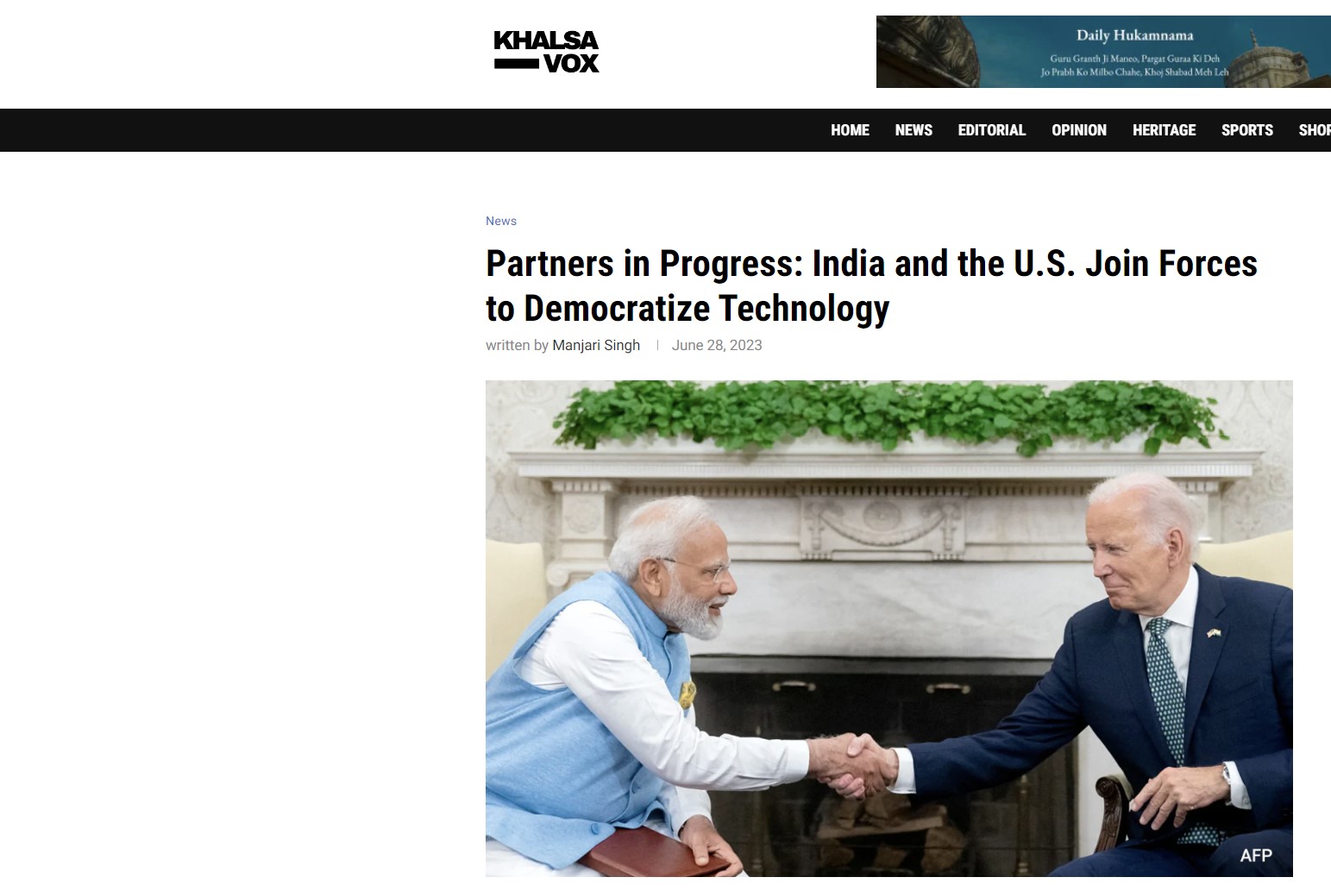 Σε πρόοδο η συνεργασία Ινδίας-ΗΠΑ! Ενώνουν τις δυνάμεις τους για τον… εκδημοκρατισμό της τεχνολογίας