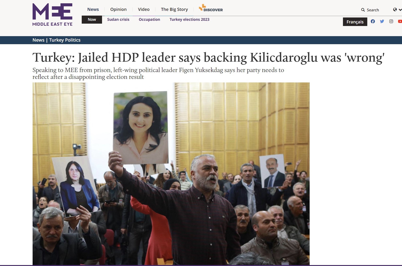 Middle East Eye: Η στήριξη στον Κιλιτσντάρογλου ήταν λάθος, λέει η φυλακισμένη υπαρχηγός του HDP, Φιγκέν Γιουκσεκντάγ