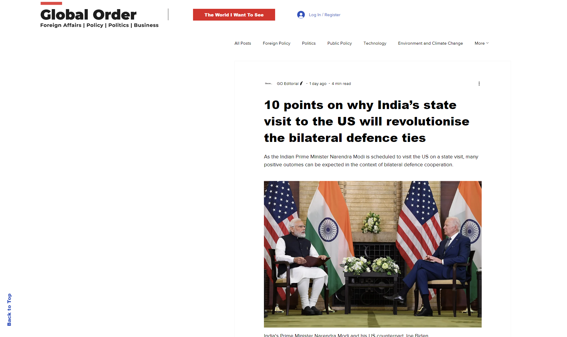 Global Order: 10 σημεία που εξηγούν γιατί η επίσκεψη Μόντι στον Λευκό Οίκο θα φέρει επανάσταση στους διμερείς αμυντικούς δεσμούς – Συμφωνία ύψους 25 δις δολαρίων μεταξύ ΗΠΑ και Ινδίας στον αμυντικό τομέα