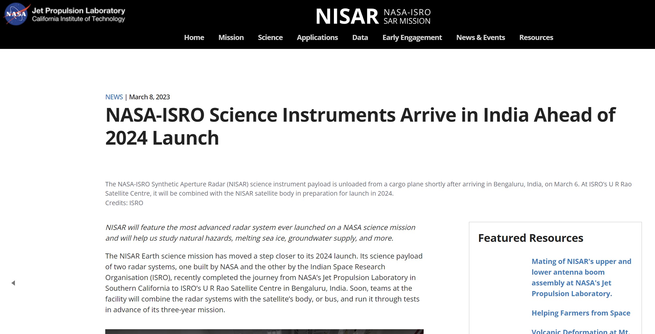Κοινή αποστολή στο διάστημα για Ινδία και ΗΠΑ! Υπογράφονται οι συμφωνίες Άρτεμις μεταξύ ISRO-NASA