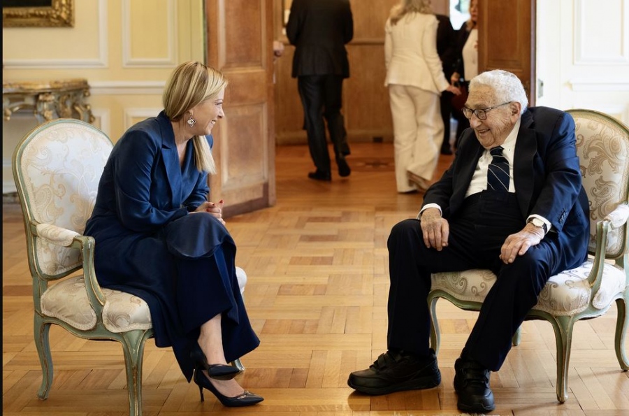 Εντυπωσιασμένη η Μελόνι: Μίλησα δύο ώρες με τον Κίσινγκερ, ένα από τα πιο φωτεινά μυαλά της διπλωματίας