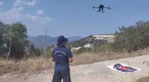 Κύπρος: Drones της Πυροσβεστικής εντοπίζουν πυρκαγιές (βίντεο)