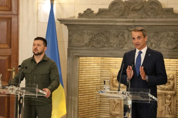 Επίσκεψη Ζελένσκι στην Αθήνα- Κ. Μητσοτάκης: Δεν θα αναγνωρίσουμε ποτέ την παράνομη προσάρτηση περιοχών της Ουκρανίας
