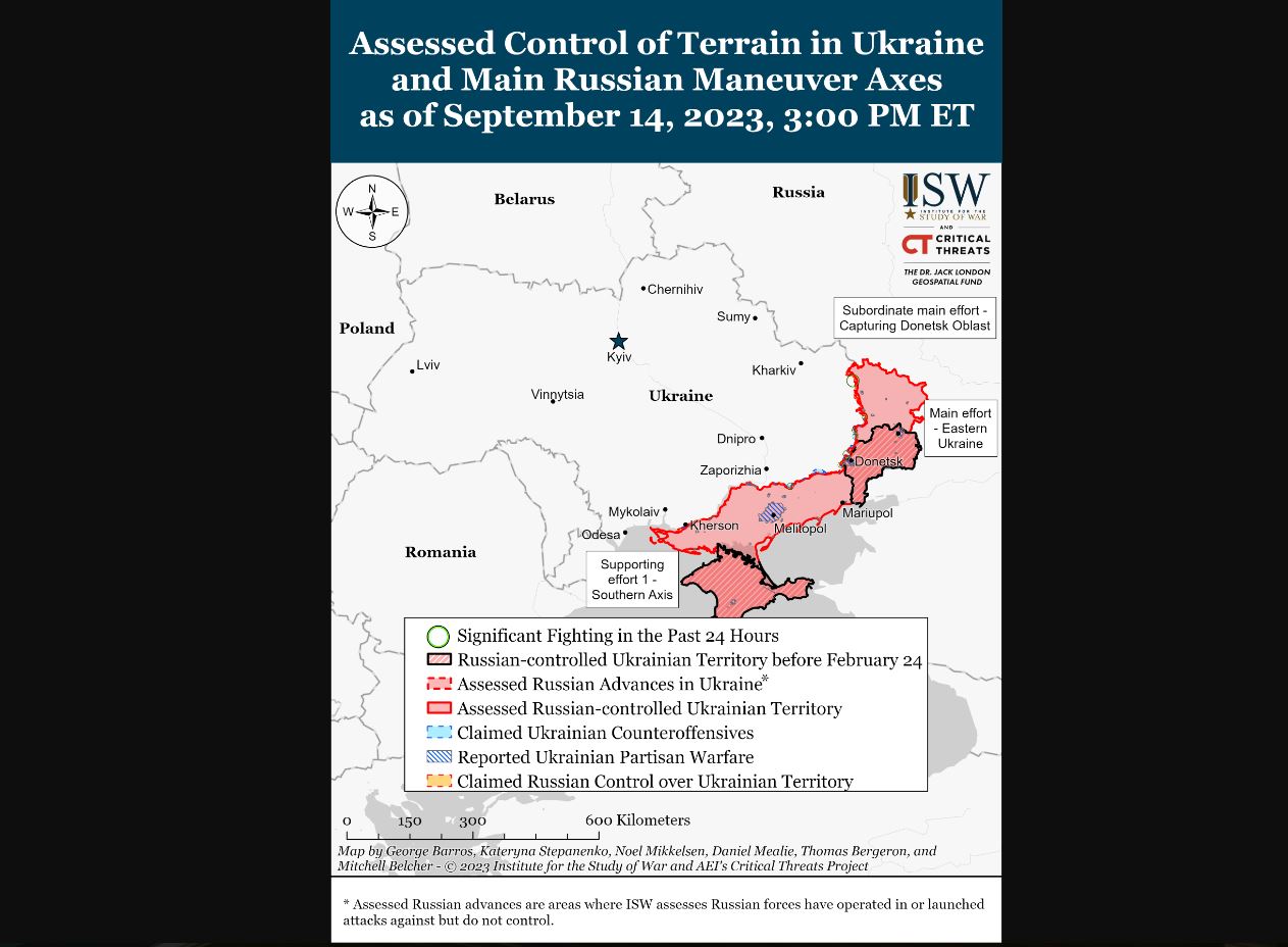 Πόλεμος στην Ουκρανία: Για πρόοδο στην ανάκτηση εδαφών και βαριές απώλειες των Ρώσων κάνει λόγο το Κίεβο