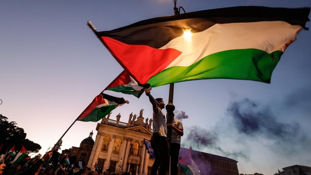Ιταλία-Ρώμη: Μεγάλη διαδήλωση υπέρ της Παλαιστίνης