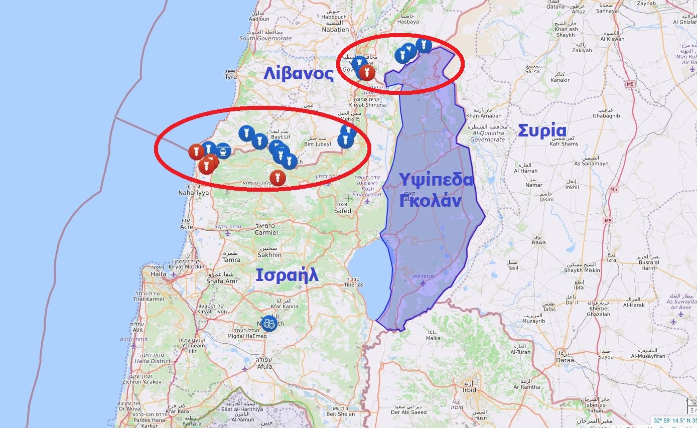 IDF: Πλήξαμε στόχους της Χεζμπολάχ στον Λίβανο