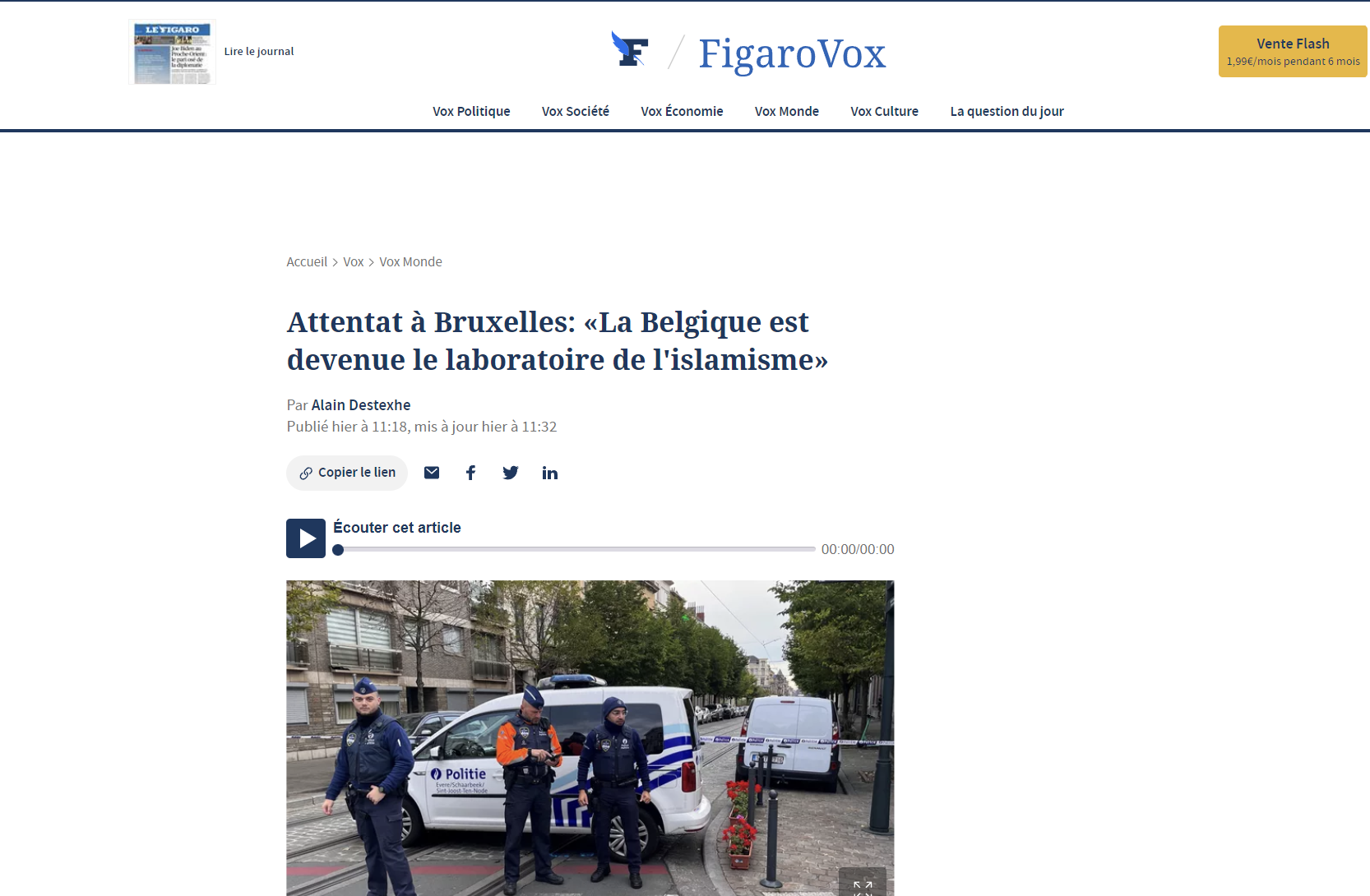 Le Figaro : Οι Βρυξέλλες έχουν γίνει το εργαστήριο των ισλαμιστών