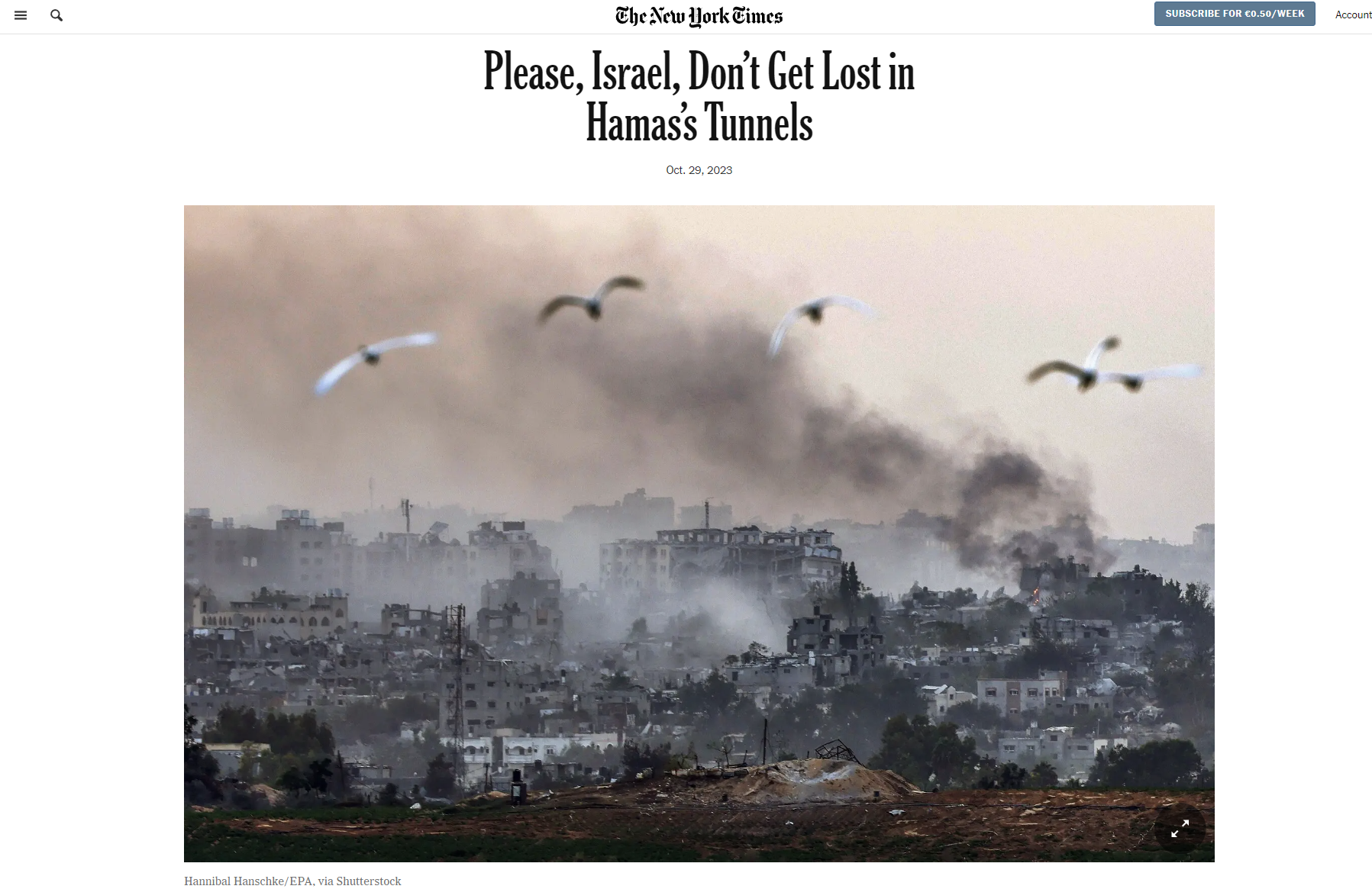 Έκκληση του Τόμας Φρίντμαν προς το Ισραήλ στους New York Times! Παρακαλώ μην χαθείτε στα τούνελ της Χαμάς – Το παράδειγμα της Ινδίας